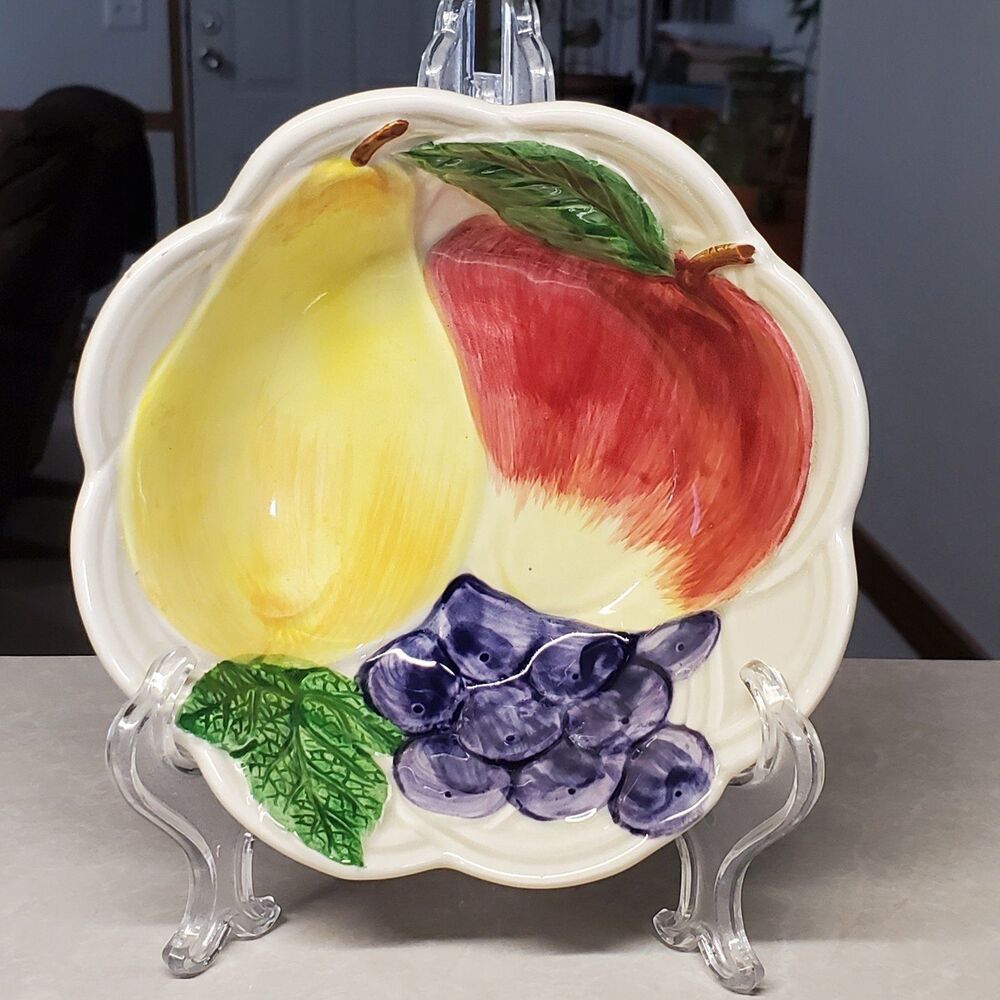 Otagiri Fruit Basket Fruit Dessert Sauce Bowl Embossed Basketweave